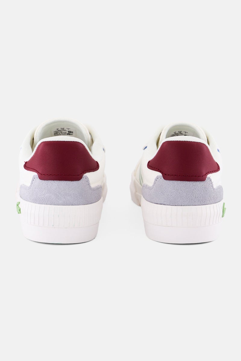 LACOSTE Women Vulcanized Brand Logo Lace Up Shoes, Multicolor - Image 4